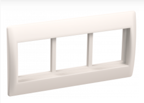 IEK  Праймер  Рамка и суппорт  Белый  для кабельных каналов на 6 модулей  75мм  CKK-40D-RSU6-075-K01