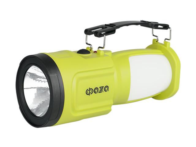 Фонарь ФАZА  AccuF8-L1W/24-gn аккумулятор 4V0,9Ah, ЗУ 220V, зеленый