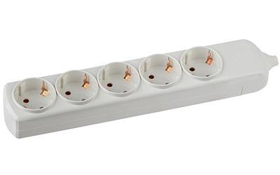 Колодка ЭРА К-5е 5 гнезд, с заземляющими контактами